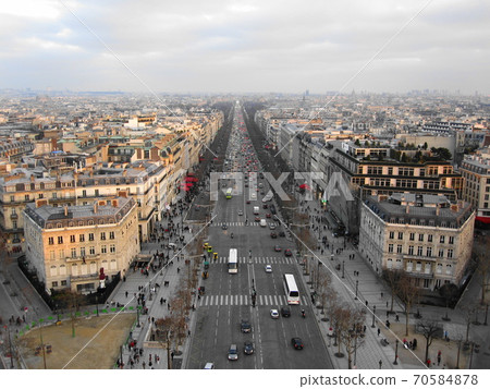 Champs Elysees in Paris, France 70584878