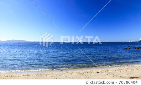 Summer in Kannonzaki, Hashirimizu, Yokosuka City, Kanagawa Prefecture, a tourist destination in Tokyo Bay 70586404