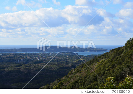 橫山展望台眺望(三重縣志摩市) 橫山展望台眺望(三重縣志摩市) 70588040