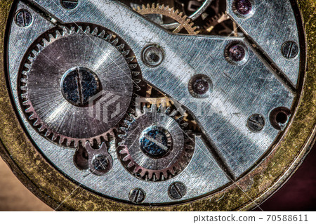 Inside detail of an antique watch Inside detail of an antique watch 70588611
