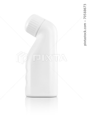 white plastic bottle for liniment medicament product design mock-up isolated on white background white plastic bottle for liniment medicament product design mock-up isolated on white background 70588673