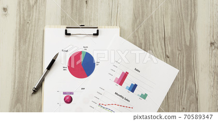 Business materials on the desk or table. Business, meetings, jobs, sales, achievements, grades, etc. Business materials on the desk or table. Business, meetings, jobs, sales, achievements, grades, etc. 70589347