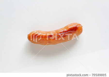 Vienna sausage with torn skin 70589805