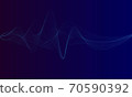 abstract blue digital equalizer, vector of sound wave pattern elemen 70590392