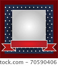 usa background with stars and decorative frames 70590406