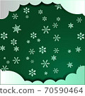 green christmas background, vector illustration 70590464