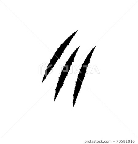 Claw scratches silhouette vector illustration Claw scratches silhouette vector illustration 70591016