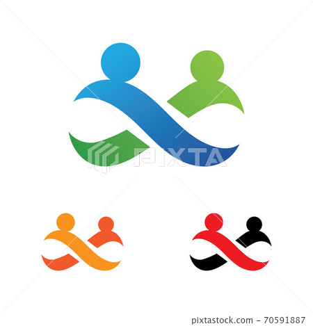 Family care infinity logo vector - Stock Illustration [70591887] - PIXTA