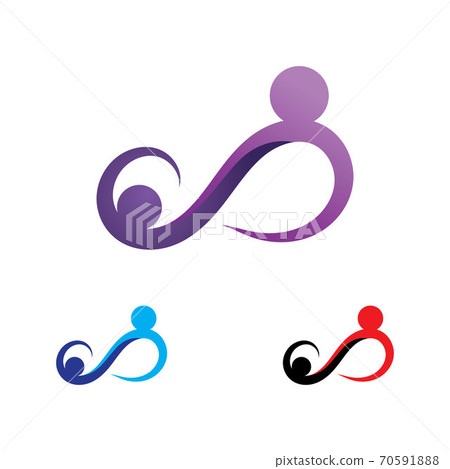Family care infinity logo vector - Stock Illustration [70591888] - PIXTA