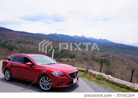 駕駛圖片：長野縣千野市Onnagami天文台的八嶽山脈景色 70592264