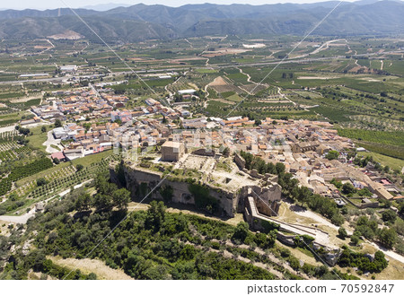 Aerial photography Montesa village  70592847