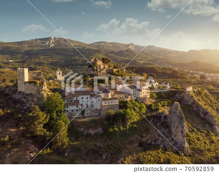 Aerial view El Castell de Guadalest 70592859