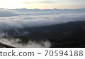 Scenery of the sea of clouds, sunrise and sunrise in Shinshu. 70594188