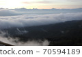 Scenery of the sea of clouds, sunrise and sunrise in Shinshu. 70594189