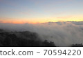 Scenery of the sea of clouds, sunrise and sunrise in Shinshu. 70594220