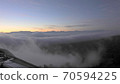 Scenery of the sea of clouds, sunrise and sunrise in Shinshu. 70594225