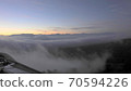 Scenery of the sea of clouds, sunrise and sunrise in Shinshu. 70594226
