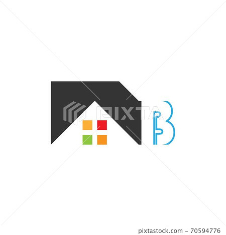 Letter B logo Icon for house, real estate vector - Stock Illustration ...