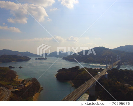博多·大島大橋（Setonai Shimanami Kaido） - 無人機航空照片（愛媛縣今治市博多町） 70596676