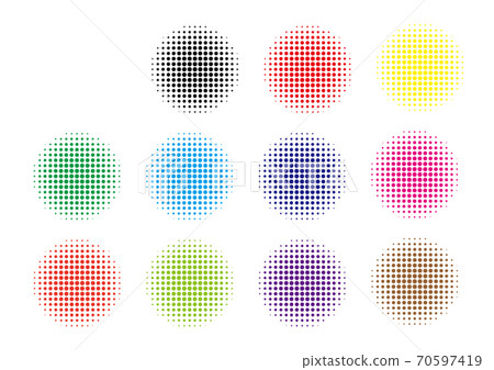 Effect set (American comic style dots) 70597419