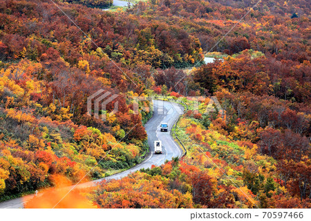 鳥葉山秋葉鳥葉藍線 70597466