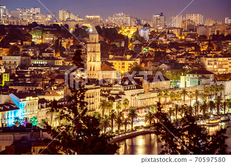 Split at night, Croatia Split at night, Croatia 70597580