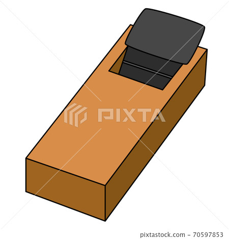 Plane tool illustration icon Plane tool illustration icon 70597853