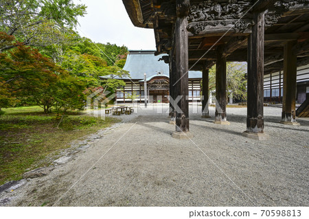 大町市靈松寺三門堂 70598813