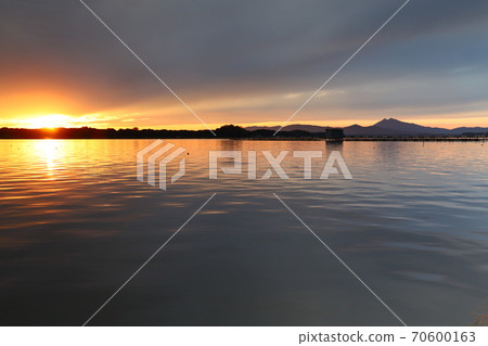 霞浦的筑波山日落 70600163