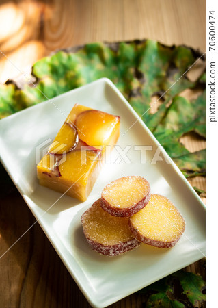 Imo yokan and potato natto Imo yokan and potato natto 70600474