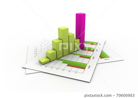 Business graph. Business graph. 70600983