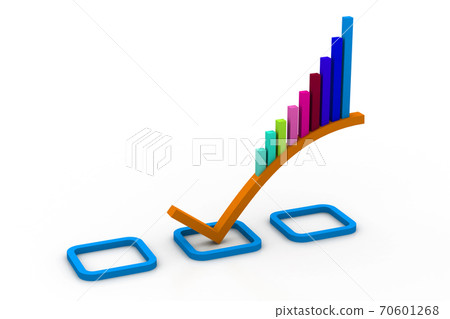 3d Business graph 3d Business graph 70601268