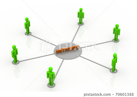 Network concept. 70601388