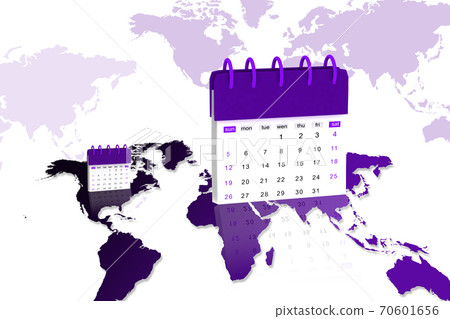 High quality 3d table calendar in digital background High quality 3d table calendar in digital background 70601656