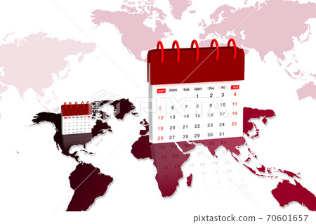 High quality 3d table calendar in digital background High quality 3d table calendar in digital background 70601657