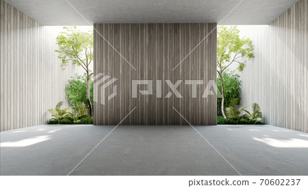 Empty old wood plank wall 3d render Empty old wood plank wall 3d render 70602237