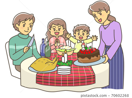 Christmas dinner - Stock Illustration [70602268] - PIXTA