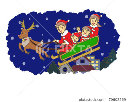 Family on a sled Family on a sled 70602269