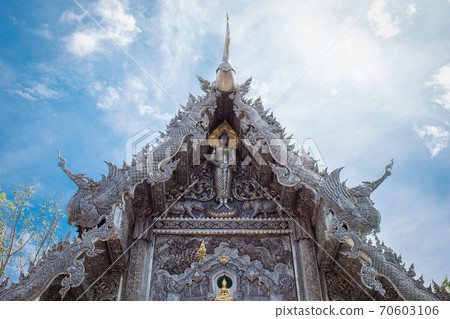 Silver shrine in Wat Srisuphan. 70603106