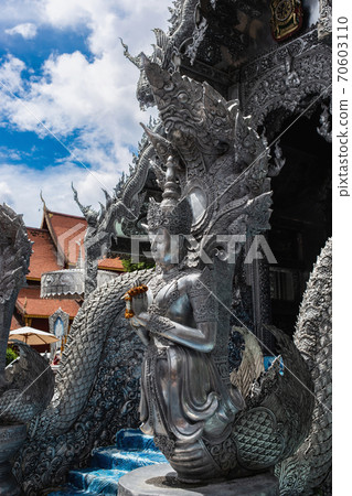Silver sculpture in The Temple Wat Srisuphan. Silver sculpture in The Temple Wat Srisuphan. 70603110