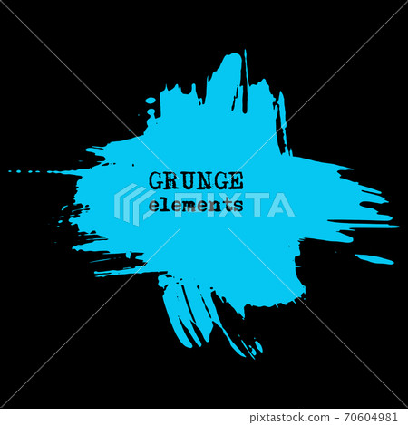 vector splats splashes and blobs of blue ink paint in different shapes drips vector splats splashes and blobs of blue ink paint in different shapes drips 70604981