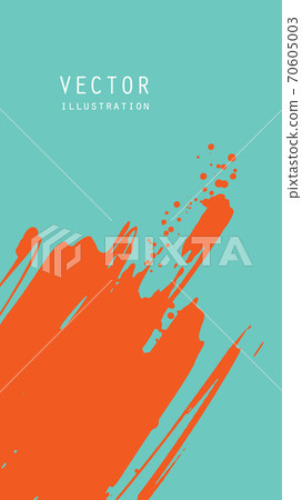 Abstract ink brush banners with grunge effect Abstract ink brush banners with grunge effect 70605003