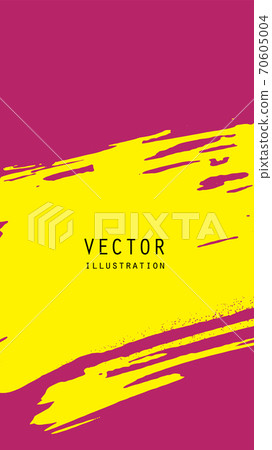 Abstract ink brush banners with grunge effect Abstract ink brush banners with grunge effect 70605004