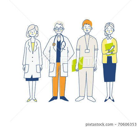 在醫院工作的人的插圖 在醫院工作的人的插圖 70606353
