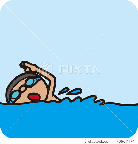 Swimming - Stock Illustration [70607474] - PIXTA