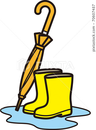 傘和靴子 70607487