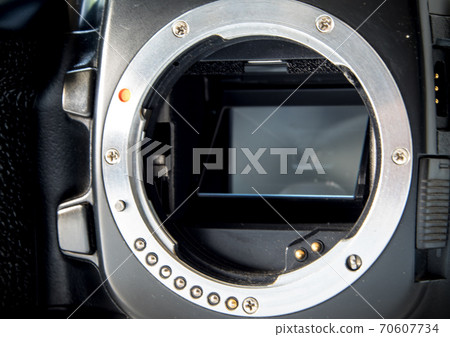 SLR camera body metal bayonet lens mount without lens SLR camera body metal bayonet lens mount without lens 70607734