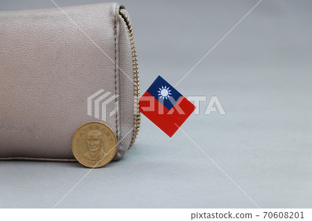 One coin of Taiwan fifty dollars money on obverse, portrait of Dr.Sun Yat-Sen One coin of Taiwan fifty dollars money on obverse, portrait of Dr.Sun Yat-Sen 70608201