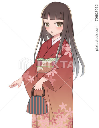 和服（袖）4的女孩 70608912