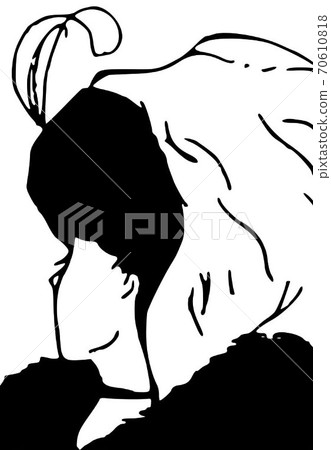 Lady and old woman Daughter and old woman Wife and mother-in-law Trompe l'oeil 70610818
